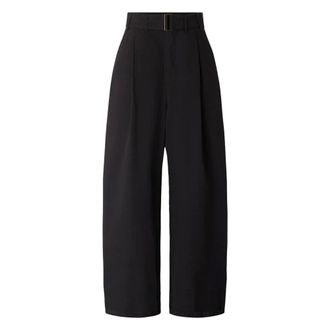 SOEUR Wide Trousers, female, Black, Size: XS Gaby Pleated Trousers