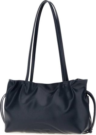 Tory Burch Womens Navy Blue Synthetic Leather Small Ella Shoulder Bag Borse A Mano