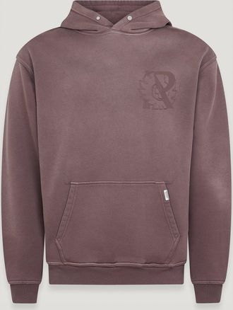 Belstaff Belstaff X Represent Outline Phoenix Hoodie Mens Cotton Jersey Plum Size XL