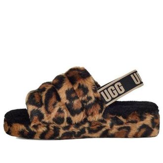 UGG (WMNS) UGG Fluff Yeah Leopard 1130883-NAT
