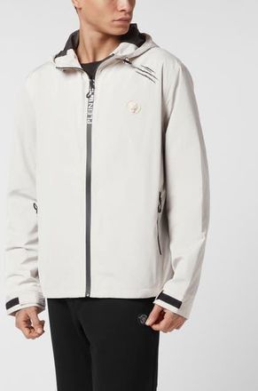Plein Sport Windbreaker Men in Beige at Nordstrom, Size Xxx-Large