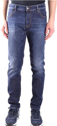 Paolo Pecora Stoere Zip en Button Jeans - Heren - Slim Fit Jeans - Blauw - W31 - Katoen - Jeans