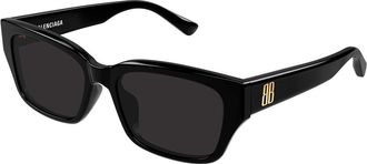 Balenciaga BB0480SK Asian Fit 001 Mens Sunglasses Black Size 56
