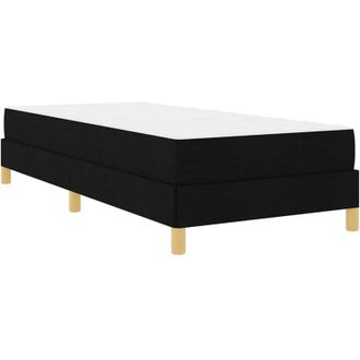 vidaXL Cama Tipo Box Spring Negro, Marr&oacute;n 80 X 200 Cm Vidaxl