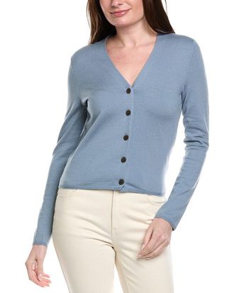 Vince Slim Button Wool-Blend Cardigan