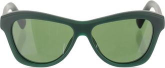 Jacquemus Occhiali da sole geometrici - Verde