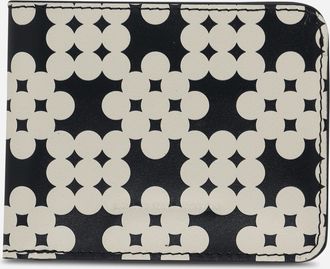 Dries Van Noten Printed Leather Wallet Ecru