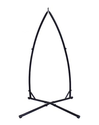 Sunnydaze X-Stand For Hanging Hammock Chairs Black Powder-Coated Steel Frame