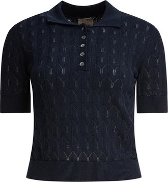 Rakk&igrave; Dames T-shirts & Polos Kleding Blauw Ss 26 - Dames - Ronde hals truien - Blauw - XS - Katoen - Truien & Vesten