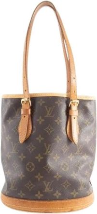 Louis Vuitton Pre-owned Bucket Bags, female, Brown, Size: ONE SIZE Pre-owned Vintage Bucket Bag
