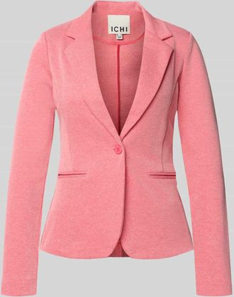 Ichi Regular Fit Blazer mit Reverskragen Modell Kate in Neon Pink, Gr&ouml;&szlig;e XXL