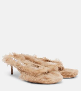 Acne Studios Sandali infradito in shearling