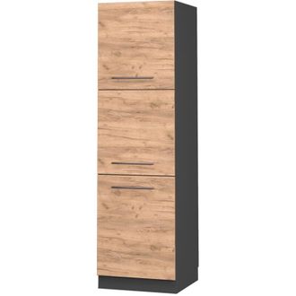 Vicco Armario Para Horno Empotrado Fame-line, Roble Dorado, 60 Cm