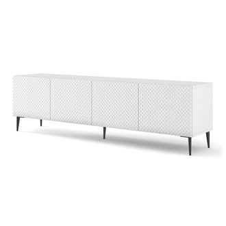AC-D&eacute;co Ac-deco - Mueble Tv 4 Puertas 200 Cm Phila&eacute; Blanco