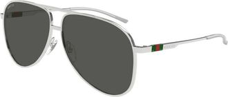 Gucci Authentieke Stijlvolle Zonnebril- Premium Kwaliteit! - Heren - Accessoires - Grijs - Maat: 62 MM