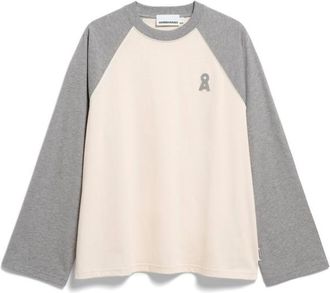 Armedangels Iconic &Aring; Raglan Longsleeve Longsleeve f&uuml;r Damen | wei&szlig;/grau