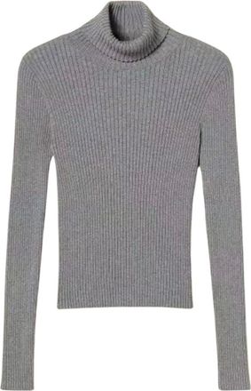 Twinset Jersey de cuello alto ajustado - Knitwear - Mujer - Gris - L