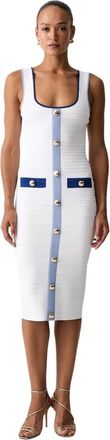 Retrof&ecirc;te Lyle Knit Dress - Dames - Casual kleedjes - Wit - XS - Nylon - Kleedjes