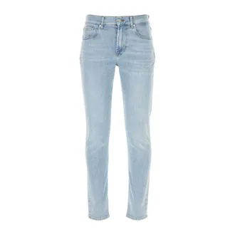 7 For All Mankind Slim-fit Jeans, male, Blue, Size: W36 Slimmy Tapered Jeans