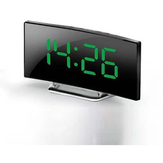 OEM Sveglia Digitale Per Camera Da Letto, Schermo A Specchio Led Da 7 Pollici, 2 Livelli Di Luminosit&agrave;, Visualizzazione 12/24 Ore, Visualizzazione Della T