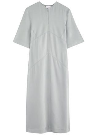 Day Birger Et Mikkelsen Day Birger ET Mikkelsen Micca Panelled Twill Midi Dress - Grey - 36 (UK10 / S)