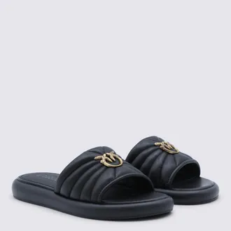 Pinko Womens Flat Shoes Black _cover Le Sole El