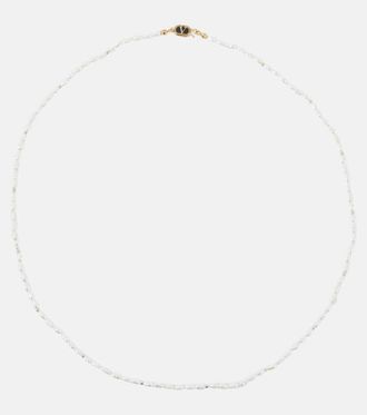Valentino Faux pearl and enamel necklace