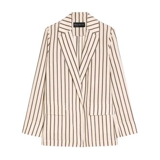 Pennyblack Destructured Lyocell-Linen Blazer - female - Pennyblack - Blazers - Beige - XS - Jackets