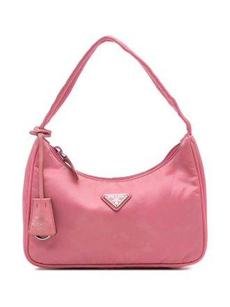 Prada 2019-2024 Tessuto Re-Edition 2000 mini-schoudertas - Roze