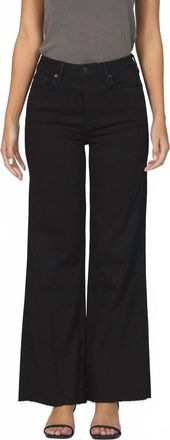 Dear John Denim Fiona Wide Leg Jeans In Black Arrow