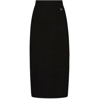 Dolce & Gabbana Midi Skirts, female, Black, Size: XS Midi Skirt
