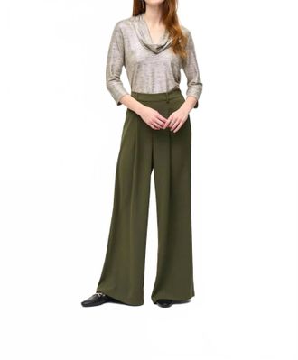 Joseph Ribkoff Casual Cowl Neck Top In Beige/gold
