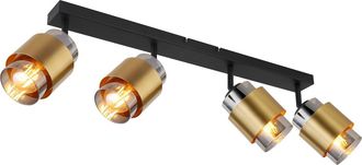 Globo Lighting Foco - Milley - Lat&oacute;n Negro - Metal - Foco De Superficie - Globo