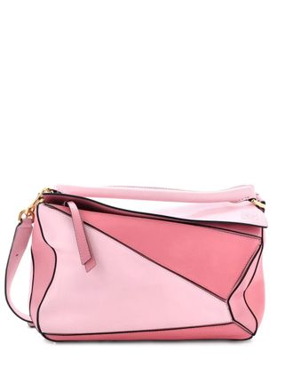 Loewe Puzzle Bag Leather Medium shoulder bag - Pink
