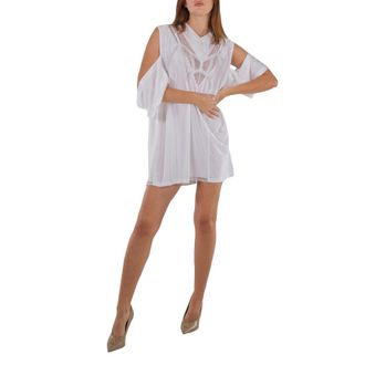 Burberry Reconstructed Lace Panel T-Shirt Dress, Brand Size 10 (US Size 8)