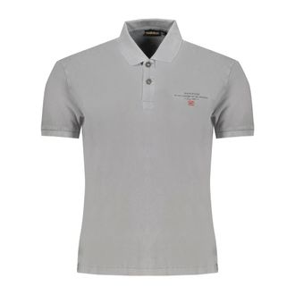 Napapijri Hombre, Camisetas, Gris, Talla: M