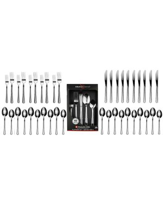 J&V Textiles 40pc Stainless Steel Silverware Set