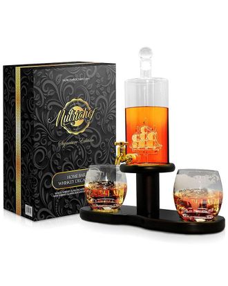 Nutrichef Home Bar Whiskey Decanter