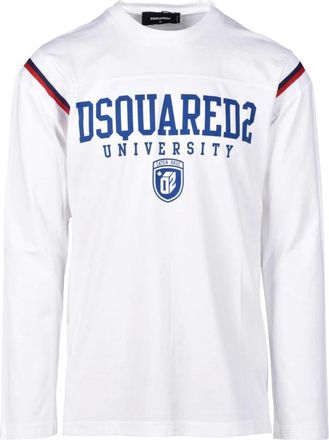 Dsquared2 Magliette in cotone - - Tops - Uomo - Bianco - L