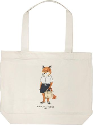 Maison Kitsun&eacute; Gro&szlig;e Umh&auml;ngetasche Dressed Fox von Maison Kitsun&eacute;