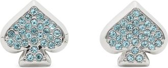 Kate Spade New York pav&eacute; stud earrings in Blue/Silver at Nordstrom