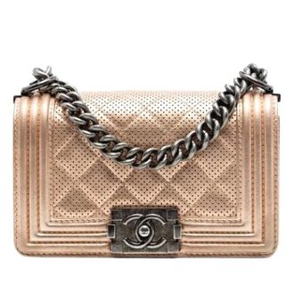 Chanel Pre-owned Boy Flap - Dames - Pre-owned - Beige - Maat: ONE Size
