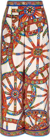 Dolce & Gabbana Multicolor Relaxed Pleated Pant