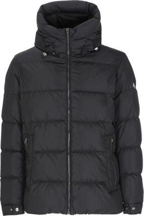 Herno Black Hooded Quilted Down Jacket