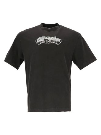 Off-white graphic-print T-shirt - men - Fabric - L - Black