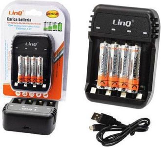 Trade Shop Trade Shop - Cargue Las Bater&iacute;as De La Bater&iacute;a Ministilo Stilo Aa Aaa Zn422-a7 + 4 Ministeriosamente Fili 2300mah