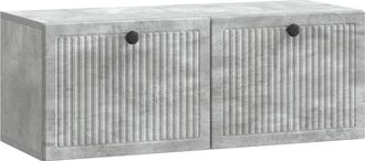vidaXL Mueble Para Tv De Pared Gris Hormig&oacute;n 78,5 X 31 X 30 Cm Vidaxl