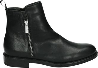 Giorgio Herenlaarzen Zwart Leren Rubberen Zool - Heren - Enkellaarsjes - Zwart - 41 EU - Leer - Schoenen