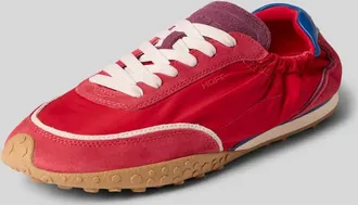 Hoff Sneaker aus Leder-Mix mit Logo-Detail Modell Bridge in Rot, Gr&ouml;&szlig;e 37