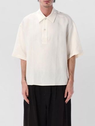 STUDIO NICHOLSON polo shirt short sleeves spread collar slits